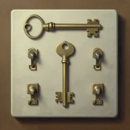 key to glitch switches, art by art rene magritte