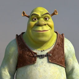 ultra realistic portrait of shrek, 1 0 0 mm,