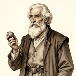 illustration of a merchant, old man, concept art, artstation, detailed, intricate