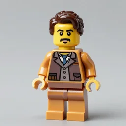 beautiful photograph of trotsky lego character