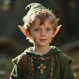 an elf boy getting ready for an adventure