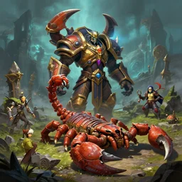 mount epic vicious war scorpion screenshot world of warcraft mounts worldboss fantasy comics that looks like it is from borderlands by jesper ejsing, by rhads, makoto shinkai alena aenami artworks in 4 k beeple, thomas kinkade heartstone league of legends dofus overwatch