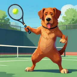 bloodhound from apex legends playing tennis on a tennis court, illustration, very detailed