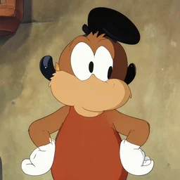 Medium shot of a typical character in the style of milt kahl