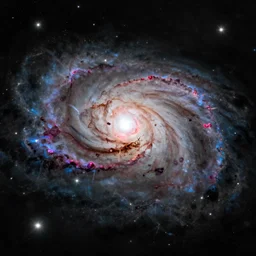 a remarkable hubble space telescope photo of a unique galaxy, highly detailed, 4 k,
