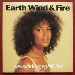 the cover to a 1 9 8 9 earth wind and fire album titled'the wading spirit free'