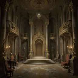 the backrooms, very detailed, fantasy, dramatic, intricate, elegant, highly detailed, digital painting, artstation, concept art, smooth, sharp focus, illustration, art by Gustave Dore, octane render