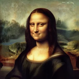 Mona Lisa with the face of George Bush Jr.