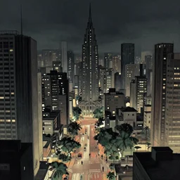 dystopian sao paulo, 8 k, art by petter steen and daniel dociu and david edwards