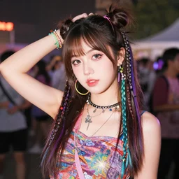 pretty rave girl