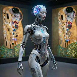 cybernetic deity with circuitry skin and networked mind tripping on acid, bodies the exhibition, intricate detail, royo, whealan, giger, klimt, hd, octane render, unreal engine,