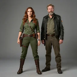 Richard Schmid and Jeremy Lipking full length portrait photo of a beautiful ranger woman, dungeons and dragons, fantasy