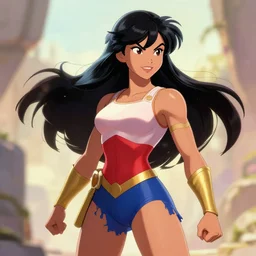philippine darna superhero in the style of bosslogic, highly detailed, trending in artstation