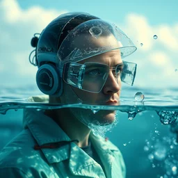 hyperrealistic artwork sustentability scientist water regenerative technologies of disruptive creation sci cyberpunk nature! photography futures