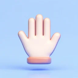 3 d icon of hand