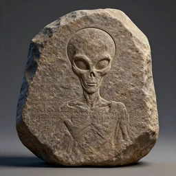 alien writing engraved on rosetta stone, well researched and linguistically accurate, global illumination, vray, cgsociety