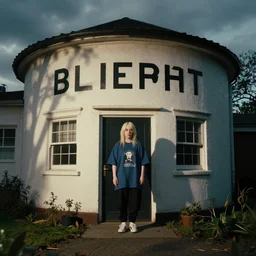 photo of Billie Eilish getting kicked out of her record label building
