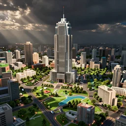 a map of Buenos Aires in the style of Sims