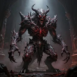 stunning screenshot of a unique boss in Bloodborne, menacing, horrid creature