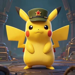 portrait of a communist pikachu in team fortress 2 style, epic, tragic, military art, fantasy, dieselpunk, hd shot, digital portrait, beautiful, artstation, comic style, by artgerm, guy denning, jakub rozalski, magali villeneuve and charlie bowater