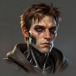 christopher reeve! asthetics! pretty! cell shaded  scary head portrait of christopher reeve! cyborg as Borderlands 3 concept art, llustration, postapocalyptic grunge, concept art by  Eric Barnett, highly detailed, sharp focus,alien, HQ, 4K ,art by Eric Barnett