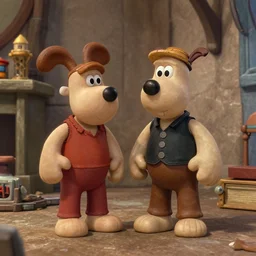 still from the wallace and gromit movie