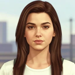 highly detailed portrait of young eva green 2 0 0 3 in gta v, stephen bliss, unreal engine, fantasy art by greg rutkowski, loish, rhads, ferdinand knab, makoto shinkai and lois van baarle, ilya kuvshinov, rossdraws, tom bagshaw, global illumination, radiant light, detailed and intricate environment