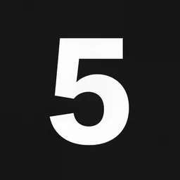 the number five as a figuring