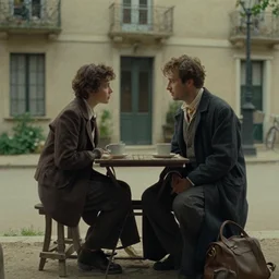 a film still from french dispatch ( 2 0 2 1 )