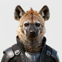beautiful portrait commission of a male furry anthro hyena fursona wearing cyberpunk jedi robes and wielding a yellow lightsaber in a cyberpunk city at night in the rain. character design by charlie bowater, ross tran, artgerm, and makoto shinkai, detailed, inked, western comic book art