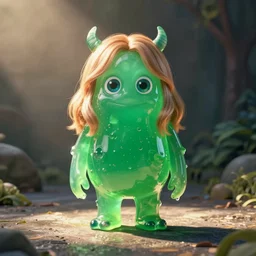 emma stone green jelly monster