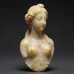highly detailed photograph of the venus of willendorf figurine.