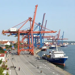a very busy port by darek zabrocki, ultra detailed