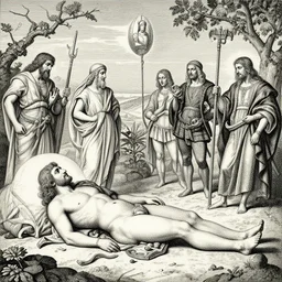 fake oracles of Mesopotamian lie, by Edgar Maxence and Ross Tran and Michael Whelan and Da Vinci and Caravaggio and J.M.W Turner and Bruegel intricate line drawings, cinematic, establishing shot, 4k resolution,