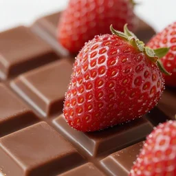 stylized 🍫 combined with 🍓 high delicate defined details, smooth, sharp focus