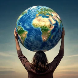 atlas holding the world on his back