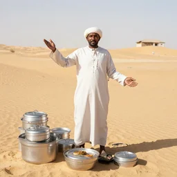 man who sells me canteens warns me of the desert