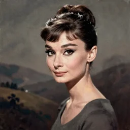 audrey hepburn art by jan van eyck