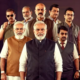Narendra Modi and Amit Shah and Mukesh Ambani in GTA 5, concept art by James Gurney and Zdislaw Beksinski and Dariusz Zawadski and Greg Rutkowski and Jeffrey Smith, dramatic lighting, ultra HD, HDR, 8k
