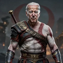 Joe Biden as god of war
