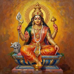 Nataraja, oil painting