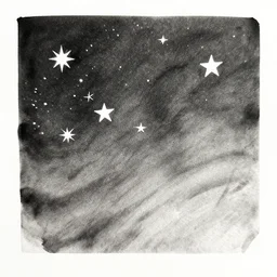 stars, ink, by xu wei