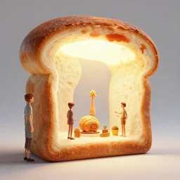 seth rogen madeof bread gorgeous lighting by weta studio, mucha, bautista and norman rockwell and greg rutkowski and tom bagshaw and james gurney and lucasfilm