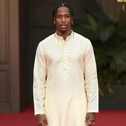 travis scott wearing indian kurta