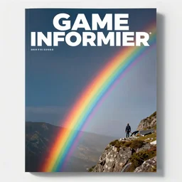 🔯🌈🧗🏻📄 in the style of a game informer cover