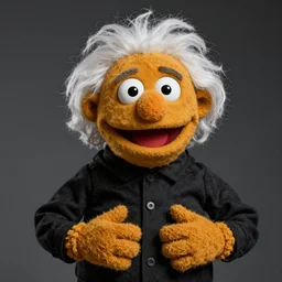 Einstein as a Muppet.