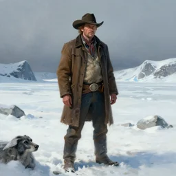 old cowboy in the arctic, art by nick dragotta