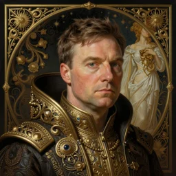 Jamie Oliver as Space Ork, portrait, fantasy, intricate, elegant, highly detailed, digital painting, artstation, concept art, smooth, sharp focus, illustration, art by artgerm and greg rutkowski and alphonse mucha
