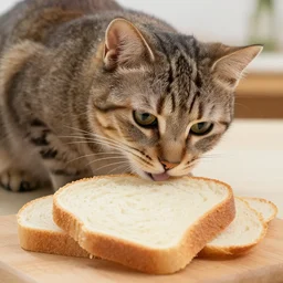 cat bread hybrid being sliced