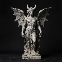 wet plate photography, dark background, demon symmetrical statue by beksinski and barlowe